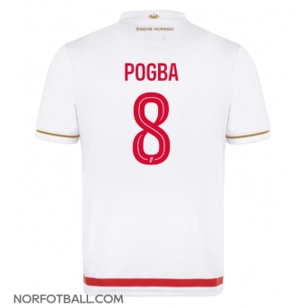 Billige Fotballdrakt AS Monaco Paul Pogba #8 Replika Hjemmedrakt 2025-26 Kortermet